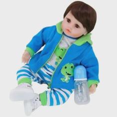 Imagem de Boneca Bebê Reborn Laura Baby Bryan 100% Vinil - Shiny Toys