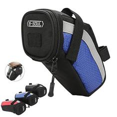 Imagem de Yajun Bolsa de sela de bicicleta à prova d'água com cauda de armazenamento traseira bolsa de nylon para bicicleta bolsa de assento de ciclismo ferramentas de reparo de equitação