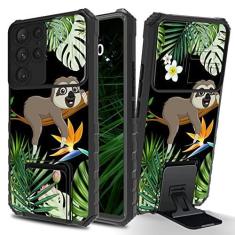 Imagem de RWUTYTIUL Capa para celular Galaxy S23 Ultra 2023 com capa deslizante para câmera, suporte fino, camada dupla, policarbonato rígido e capa de proteção à prova de choque de silicone para Samsung Galaxy