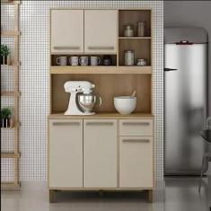 Imagem de Armário De Cozinha Valde Moveis Ametista 5 Portas 1 Gavetas - Valdemov