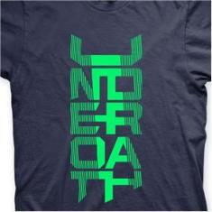 Imagem de Camiseta Underoath Marinho e Verde em Silk 100% Algodão