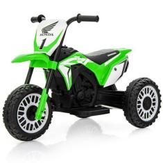 Imagem de SilteD Moto elétrica infantil SilteD 6V, passeio de motocicleta de 3 rodas com buzina, brinquedo de veículo movido a bateria licenciado pela Honda para meninos e meninas de 18 a 36 meses de idade