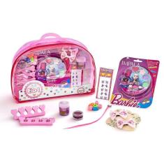 Imagem de Kit beleza Fashion Teen Maquiagem Esmalte Barbie Bolsa Infantil Menina ED1 Brinquedos