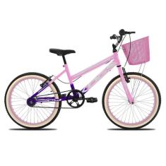 Imagem de Bicicleta Aro 20 Infantil Feminina KOG Retro Com Cestinha-Feminino