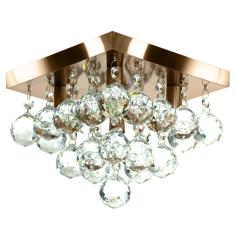 Imagem de Lustre De Cristal Legitimo Classic Square 20X20 Cobre