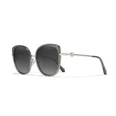 Imagem de Design Moda Polarizado Óculos de Sol Feminino Óculos de Sol Feminino Proteção UV400 Óculos Olho de Gato, cinza claro, tamanho único