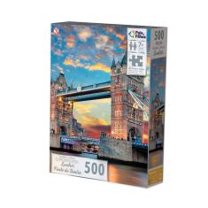 Imagem de Quebra cabeça 500 peças londres ponte do tãmisa puzzle