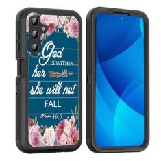 Imagem de smauncucn Capa para Galaxy A15 5G, proteção contra quedas de corpo inteiro à prova de choque à prova de poeira resistente 3 camadas militar resistente durável capa para Samsung Galaxy A15 5G 6,5