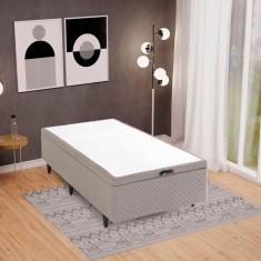 Imagem de Base Box Baú Solteiro 88x188x35cm Merida Bege