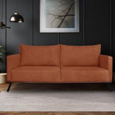 Imagem de Sofá Zeki 3 Lugares 220 Cm Linho Boucle Cobre