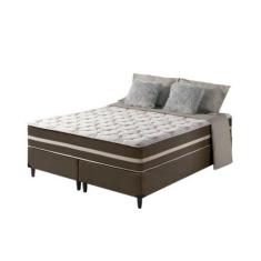 Imagem de Cama Box + Colchão Super King Classic Molas Ensacadas 193X203x61cm - L