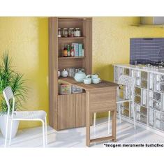 Imagem de Mesa Multiuso Escritório Herval 2 Portas Castanho - Politorno