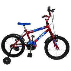 Imagem de Bicicleta Infantil Aro 16 Kls Zomm Roda Alumínio, Vermelho, Preto