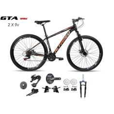Imagem de Bicicleta Aro 29 Alfameq Afx Kit 2x9 Gta Sunrun Freio Disco K7 11/36 Pedivela 24/38d Suspensão Trava-Unissex