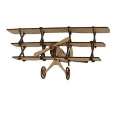 Imagem de Avião Triplane. Quebra Cabeça 3D. Miniatura Em Mdf - Talharte
