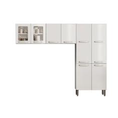 Imagem de Cozinha Compacta Evidence 3 Peças (2 Armários + 1 Paneleiro) CPT57 Branco - Bertolini