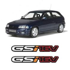 Imagem de Par de Emblemas Gsi 16v Astra Corsa Adesivo Cromado Resinado