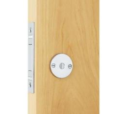 Imagem de Fechadura Auxiliar Treta Soprano com Roseta, Cromada - AUX-40-TE-R35