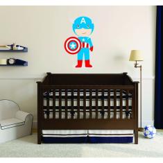 Imagem de Adesivo De Parede Capitão América Baby 50cmx80cm