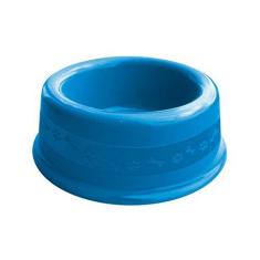 Imagem de Comedouro Plástica N.2, 600ml Azul Furacão Pet para Cães
