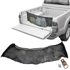 Imagem de Rede CargoBag Elástica de Contenção Bagagem Para Caçamba de Pickup Pick Up CargoNet  Universal Toyota Hilux