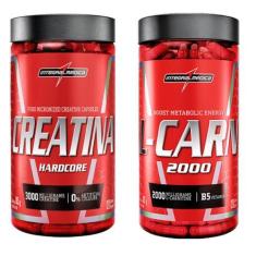 Imagem de Creatina Pura 120 Caps + L-Carnitina 120 Caps Integralmedica