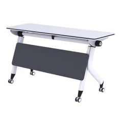Imagem de Mesas de Conferência Mesa Dobrável Para Sala De Conferências, Mesa De Reunião Portátil Móvel, Mesa De Escritório, Grande Mesa De Treinamento Para Seminários, Mesa Dobrável De Madeira Com Rodas De 360