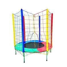 Imagem de Cama Elástica Pula Pula 1,40 M Infantil Colorida 100% Nacional - Suporta 50 Kg