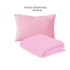 Imagem de Jogo De Lençol 2 Peças Solteiro 88cm Rosa Arrumadinho Enxovais