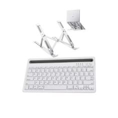 Imagem de Teclado Bluetooth + Suporte Para Notebook Lenovo Ultrafino IdeaPad 1 R