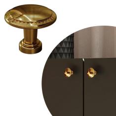 Imagem de Puxador Ales 118 - Ouro Real - 31MM