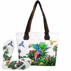 Imagem de Bolsa Com Chinelo Feminino Arara Magicc Bolsa