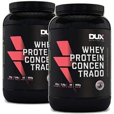 Imagem de 2x Whey Protein Concentrado - 900g - Chocolate - Dux Nutrition