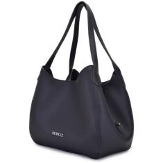 Imagem de Bolsa grande de ombro feminina forrada fechamento com zíper com repart