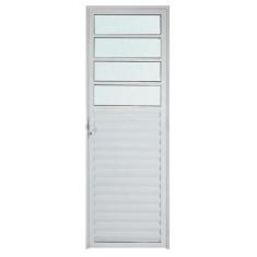 Imagem de Porta de Alumínio Branco de Cozinha Basculante CMC Modular - Lado Dire