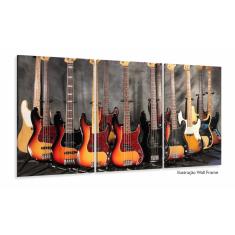 Imagem de Quadro Decorativo Guitarras 120x60 Mosaico Em Tecido