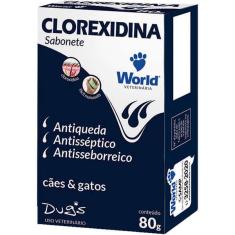 Imagem de Sabonete World Veterinária Dug's Clorexidina Cães & Gatos 80g