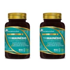 Imagem de 2x Vegan Trimagnésio (Taurato, Malato e bisglicinato) 60 CAPS FLORA NATIVA