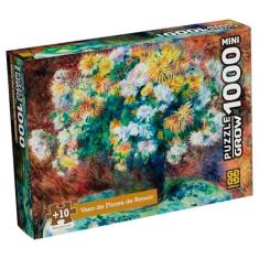 Imagem de Quebra-Cabeça 1000 Peças MINI - VASO DE FLORES DE RENOIR - Grow