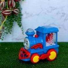 Imagem de Brinquedo Carrinho Trem Thomas Solta Fumaça Com Som Luz E Floquinhos D