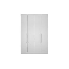 Imagem de Módulo de Quarto Solteiro Guarda Roupa Rizon c/ 4 Portas e 3 Gavetas Branco - Novo Horizonte