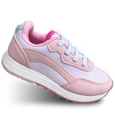 Imagem de Tênis Infantil Feminino Klin Walk 216108 Anatômico De Menina Sem Cadar