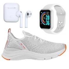 Imagem de Tênis Esportivo Xtry Treino Academia Caminhada Feminino com Fone sem f