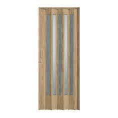 Imagem de Porta Sanfonada PVC Plastporta 210x60cm Translucida BCF Carvalho Prata