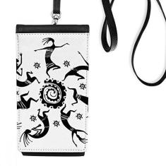 Imagem de Celebre o contorno mexicano do México Totems bolsa para celular suspensa bolso preto