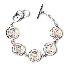 Imagem de DIYthinker Pulseira de desenho animado com desenho de pássaro de gato fofo joia