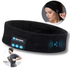 Imagem de Fone Bluetooth Preto Com Bandana Esportiva