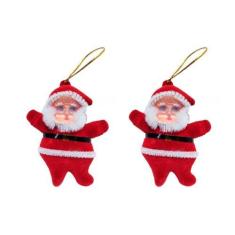 Imagem de Enfeite Mini Papai Noel De Natal 6cm - 2 Unidades - Extra Festas
