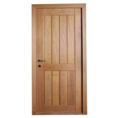 Imagem de Porta Ad02 60cm X 210cm Montada Em Madeira Maciça Tauari Mapaf