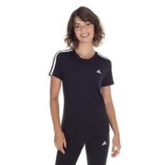Imagem de Camiseta Adidas Essentials 3 Listras Feminina
